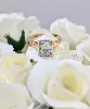 bague or sertie d'une aigue-marine taille emeraude or 750 millième (18 ct) 3,47g