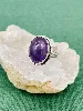 bague argent avec amethyste ovale argent 925 millième (22 ct) 6,34g