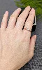 bague en or orse motif 3 triangles dont le central serti de 3 diamants or 750 millième (18 ct) 1,63g