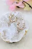 boucles d'oreilles créoles en or rose motifs facettés or 750 millième (18 ct) 1,08g