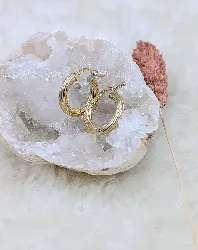 boucles d'oreilles petites créoles or 750 millième (18 ct) 1,26g