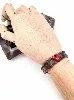 louis vuitton bracelet monogram essential v avec l'intérieur en cuir rouge