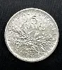 pièce d'argent 5 francs semeuse 1963 argent 835 millième 12,04g