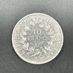 pièce 10 francs hercules  1965 argent 900 millième 25,03g