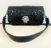 marc jacobs sac porté épaule en cuir grainé noir