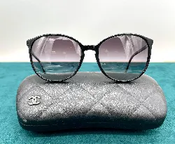 chanel lunettes de soleil 5278 en plastique ecaille foncé et verre dégradé