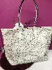 micheal kors sac cabas jodie small logo en cuir synthétique couleur blanc et gris