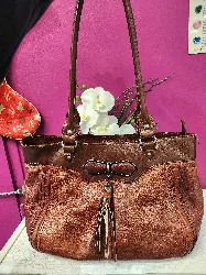 sac lancaster marron facons croco