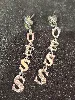 boucles d oreilles pendentes guess strass