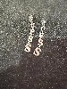 boucles d oreilles pendentes guess strass