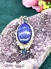 pendentif lapis lazuli et pierre bleue  argent 925 millième (22 ct) 15,88g