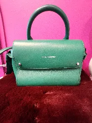 sac karl lagerferld bandouilliere vert