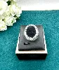 bague argent onyx forme oval argent 925 millième (22 ct) 15,28g