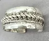 bracelet manchette torsadée en argent massif  argent autre 109,35g