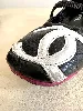 chanel ballerines en cuir couleur noir avec petits talon de 3,5cm