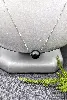 collier claverin or blanc avec une perle noire de tahiti d'environ 8mm or 750 millième (18 ct) 1,77g