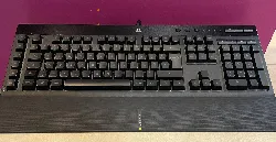 corsair k55 rgb pro clavier gaming à membrane filaire (rétroéclairage rgb dynamique, 6 touches de macro avec intégration logiciell