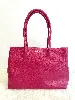 furla sac cabas en cuir rose fushia