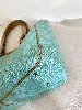 gucci sac cabas jackie en toile gg bleu turquoise et cuir marron