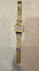 montre casio vintage a168 couleur or