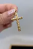 pendentif croix avec motifs or 750 millième (18 ct) 0,97g