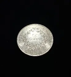 pièce 50 francs hercule 1976 argent 900 millième 30g