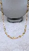 sautoir / long collier maillons ovales en filigrane or 750 millième (18 ct) 15,37g