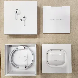 apple airpods with lightning charging case - 3ème génération - véritables écouteurs sans fil avec micro - embout auriculaire - blu