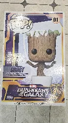 figurine funko! pop - les gardiens de la galaxie [marvel] n°01 - groot dançant - 45 cm - flocked (50094)