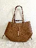 polène cyme sac à main grand modele en cuir camel grainé