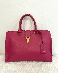 yves saint laurent sac à main en cuir chyc fushia