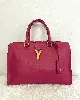 yves saint laurent sac à main en cuir chyc fushia