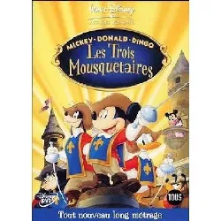 dvd mickey.donald.dingo - les trois mousquetaires