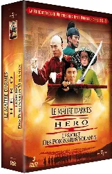 dvd coffret asiatique : le maître d'armes + hero + le secret des poignards volants - pack