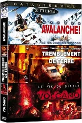 dvd coffret catastrophe : avalanche ; tremblement de terre ; volcano