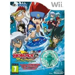 jeu wii beyblade metal fusion + toupie wii