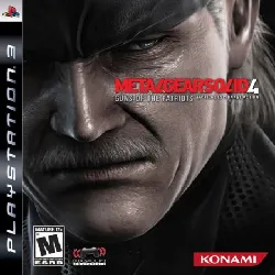 jeu ps3 metal gear solid 4 guns of the patriots