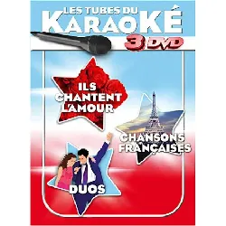 dvd les tubes du karaoké : chantent l'amour - chansons françaises - duos (coffret de 3 dvd)