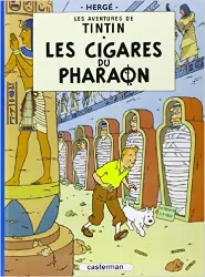 livre les aventures de tintin 04: les cigares du pharaon