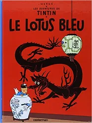 livre les aventures de tintin, volume 5 : le lotus bleu