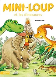 livre mini - loup et les dinosaures