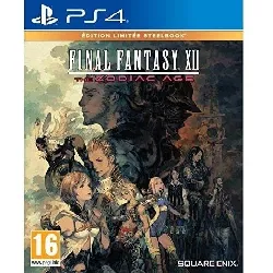 jeu ps4 final fantasy xii the zodiac age (edition limitée steelbook)