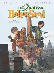 livre les quatre de baker street - tome 01 : l'affaire du rideau bleu