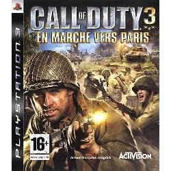 jeu ps3 call of duty 3 - en marche vers paris