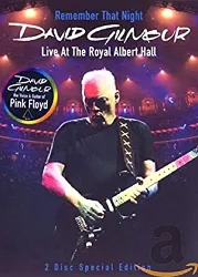 dvd david gilmour - remember that night: live at the royal albert hall (2 dvds)