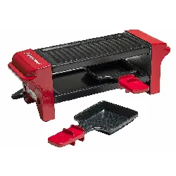 appareil raclette/ grill bestron agr 102  350 w   rouge & noir