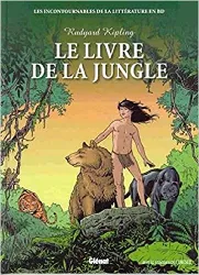 livre les incontournables de la littérature en bd : le livre de la jungle