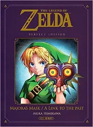 livre the legend of zelda : majora's mask / a link to the past : perfect edition, avec une carte collector