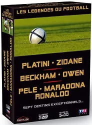 dvd les légendes du football - coffret 3 dvd