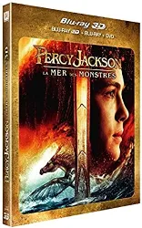 dvd percy jackson 2 : la mer des monstres - combo blu - ray 3d + blu - ray + dvd